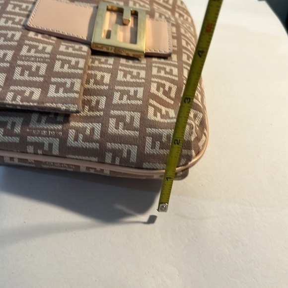 Authentic EUC FENDI Zucchino Monogram Pink Gold Crossbody/ Shoulder Bag - Picture 6 of 14